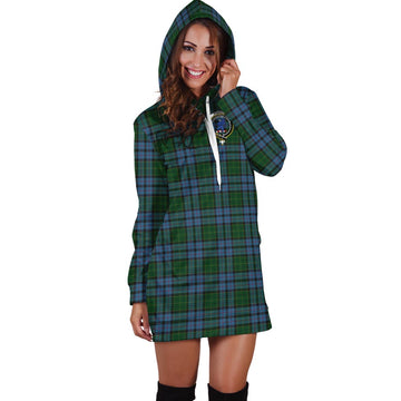 Forsyth Tartan Hoodie Dress with Family Crest - Tartan Vibes Clothing