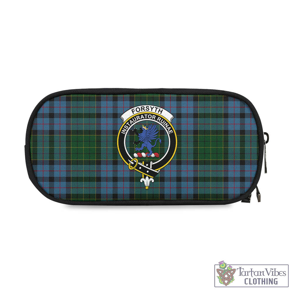 Forsyth Tartan Pen and Pencil Case with Family Crest One Size 4.13*8.74 inch - Tartan Vibes Clothing