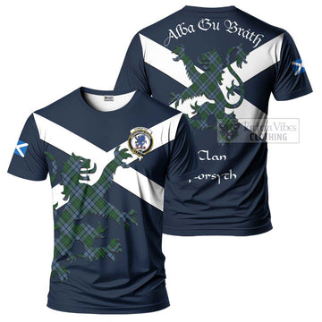 Forsyth Tartan Lion Rampant T-Shirt Proudly Display Your Heritage with Alba Gu Brath and Clan Name Kid's Shirt - Tartan Vibes Clothing