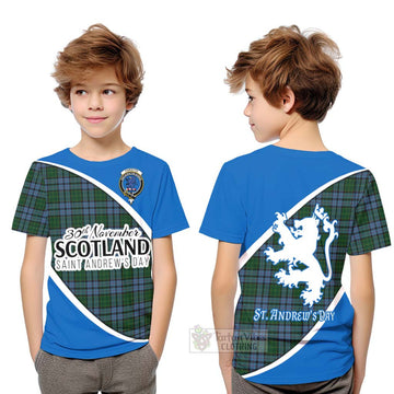 Forsyth Family Crest Tartan Kid T-Shirt Celebrate Saint Andrew's Day in Style Youth XL Size14 - Tartan Vibes Clothing