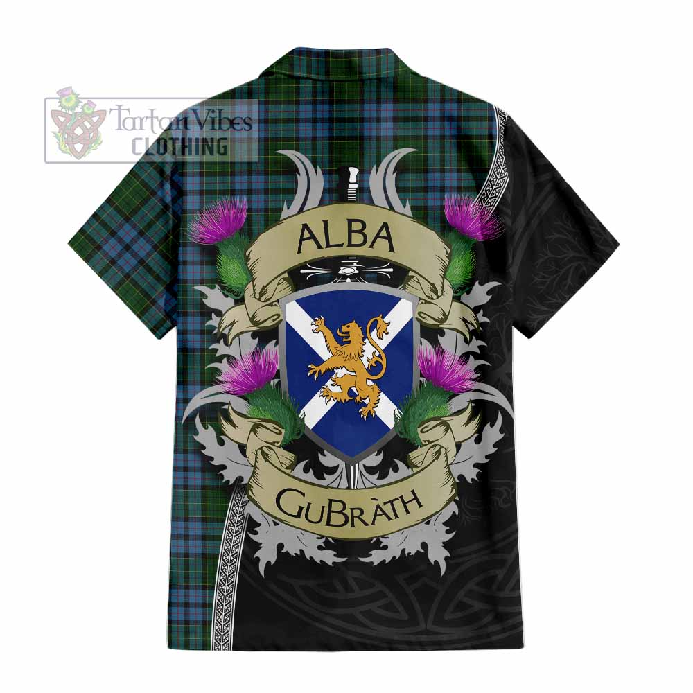 Forsyth Tartan Family Crest Hawaiian Shirt Lion Rampant Royal Thistle Shield Celtic Inspired - Tartan Vibes Clothing