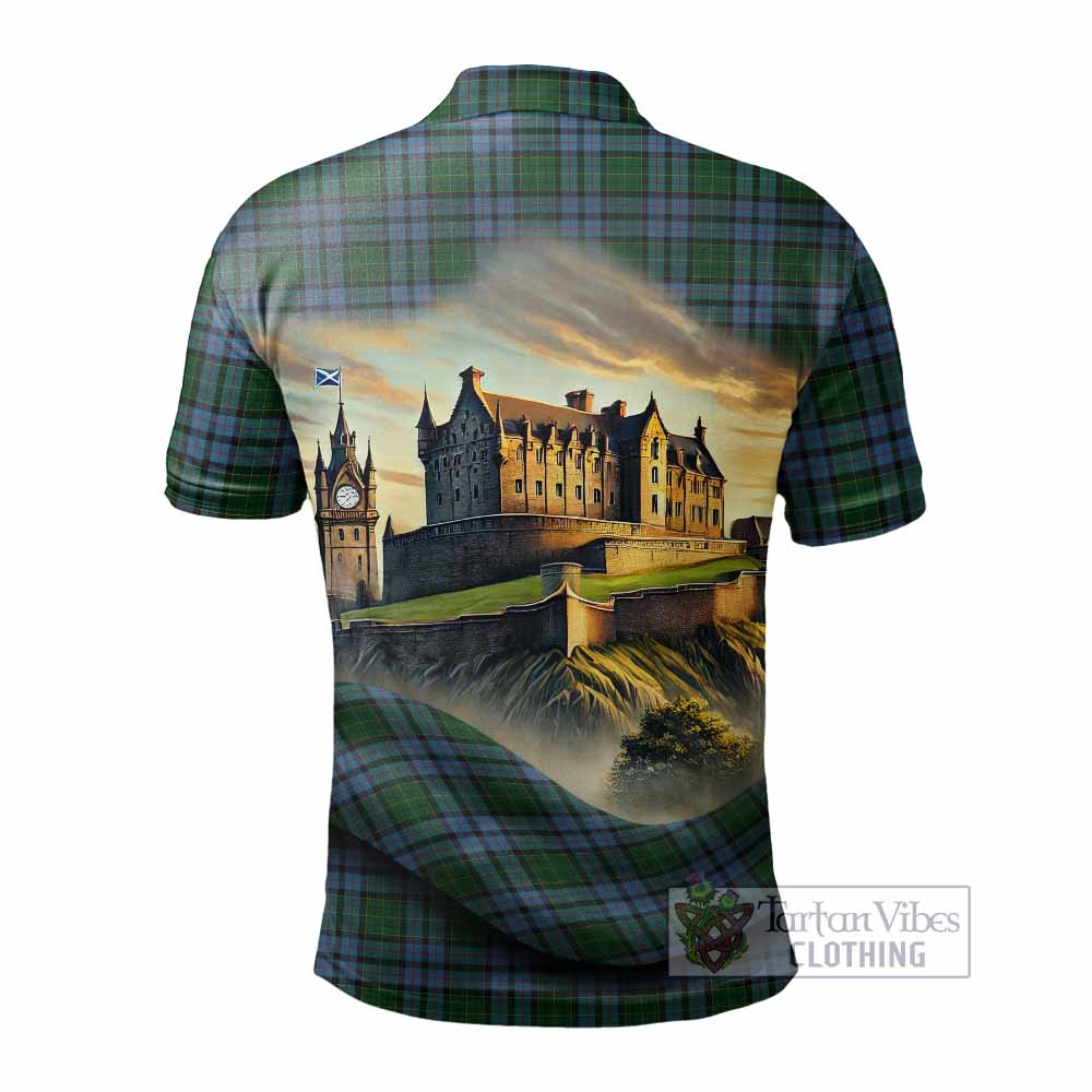 Tartan Vibes Clothing Forsyth Tartan Family Crest Polo Shirt with Scottish Ancient Castle Stype