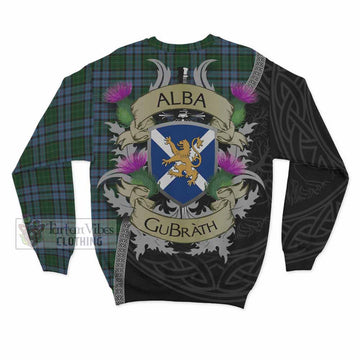 Forsyth Tartan Family Crest Sweatshirt Lion Rampant Royal Thistle Shield Celtic Inspired - Tartan Vibes Clothing