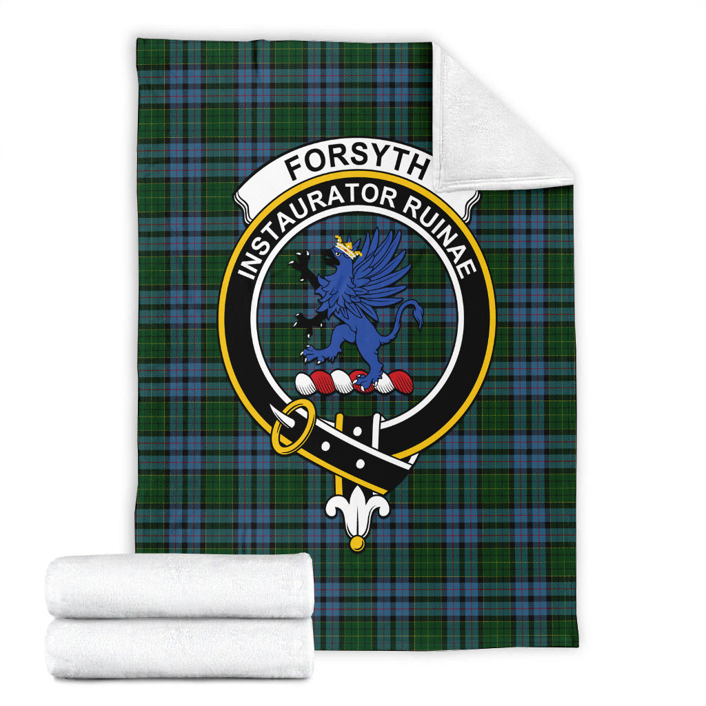 Forsyth Tartan Blanket with Family Crest - Tartan Vibes Clothing