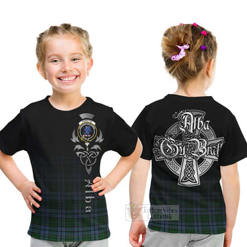 Forsyth Tartan Kid T-Shirt Featuring Alba Gu Brath Family Crest Celtic Inspired - Tartan Vibes Clothing