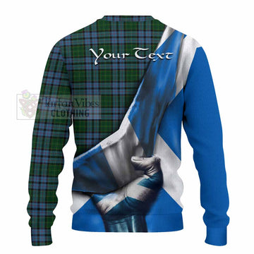 Forsyth Tartan Knitted Sweater with Family Crest Scotland Patriotic Style - Tartan Vibes Clothing