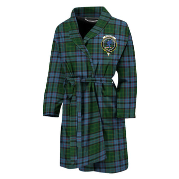 Forsyth Tartan Bathrobe with Family Crest Unisex M - Tartan Vibes Clothing
