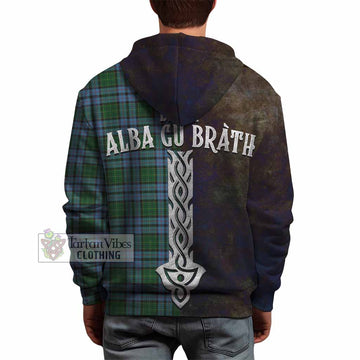 Forsyth Tartan Family Crest Hoodie Alba Gu Brath Be Brave Lion Ancient Style