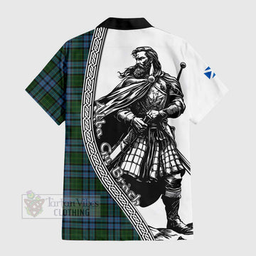 Forsyth Tartan Clan Crest Hawaiian Shirt with Highlander Warrior Celtic Style - Tartan Vibes Clothing