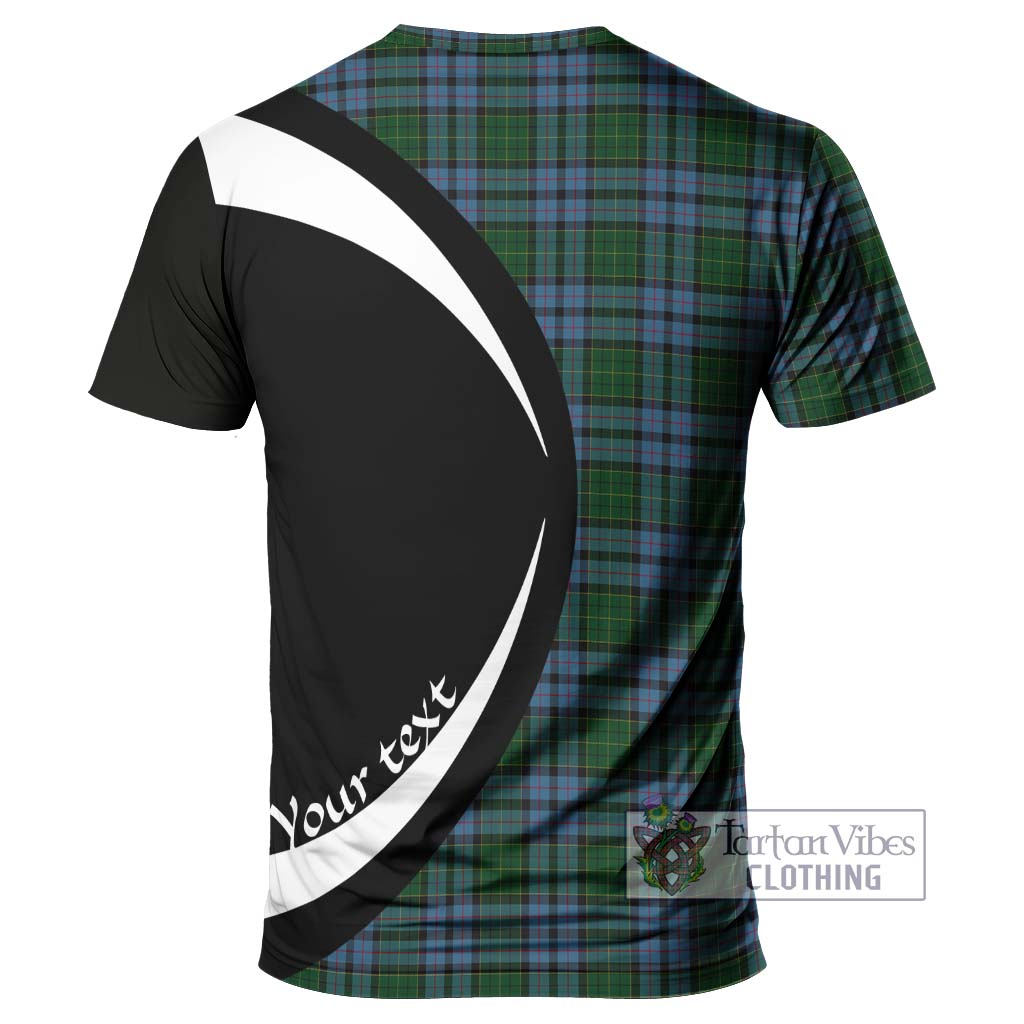 Forsyth Tartan T-Shirt with Family Crest Circle Style - Tartan Vibes Clothing