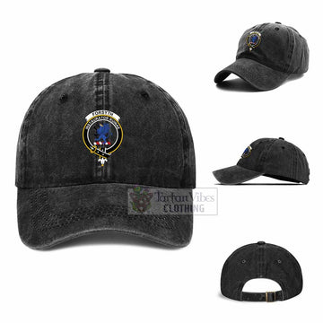 Tartan Vibes Clothing Forsyth Clan Crest Denim Classic Cap
