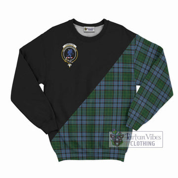 Forsyth Tartan Sweatshirt with Family Crest and Military Logo Style - Tartan Vibes Clothing