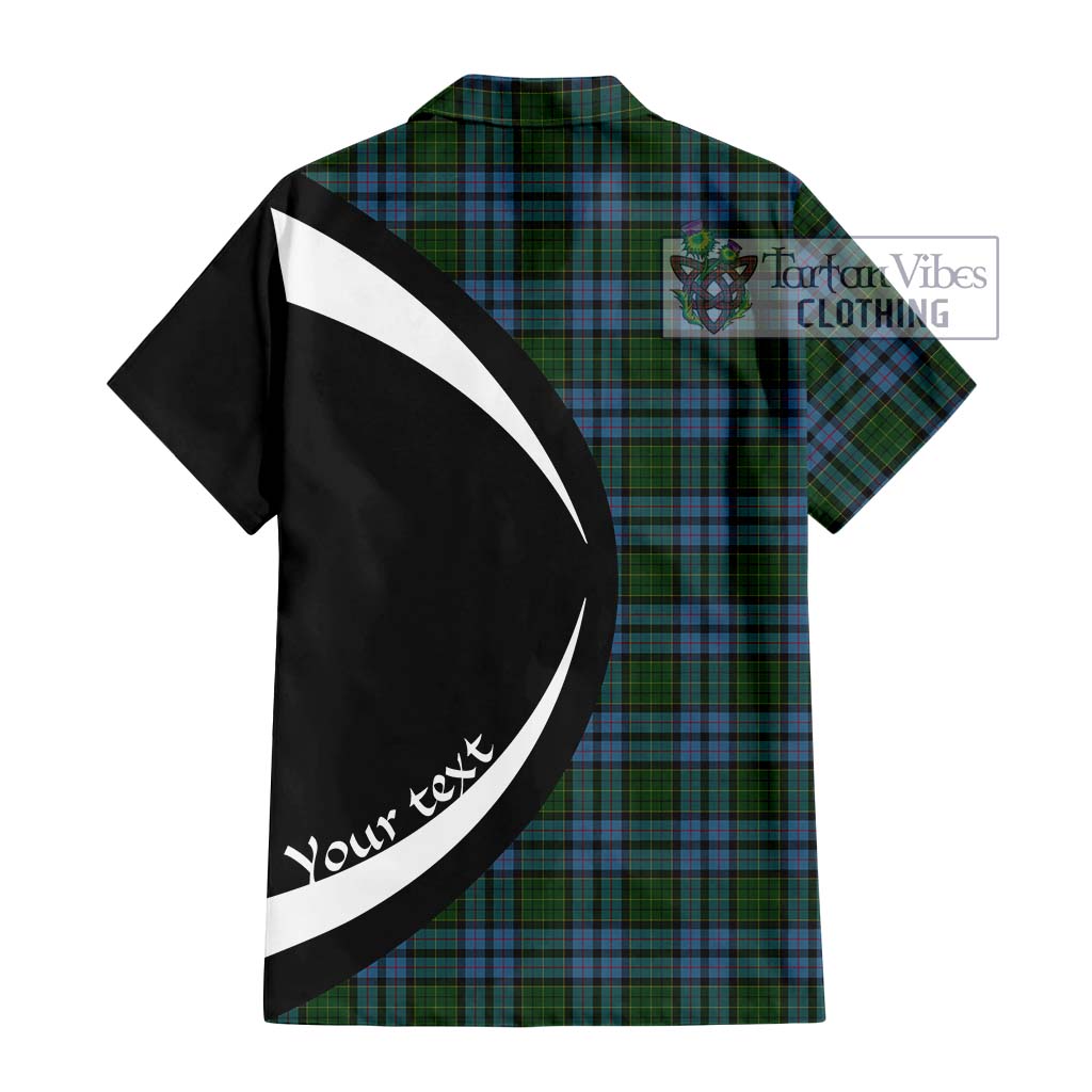 Forsyth Tartan Hawaiian Shirt with Family Crest Circle Style - Tartan Vibes Clothing