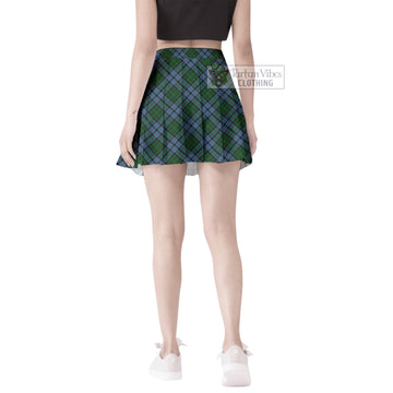 Forsyth Tartan Women's Plated Mini Skirt Cross Style