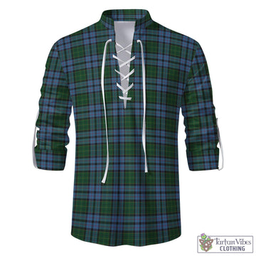 Forsyth Tartan Men's Scottish Traditional Jacobite Ghillie Kilt Shirt - Tartan Vibes Clothing