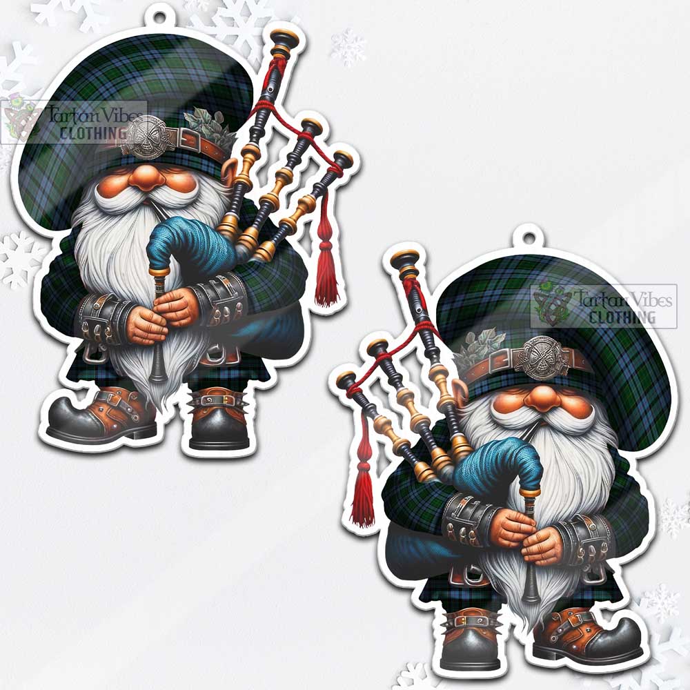 Forsyth Tartan Bagpiper Gnome Christmas Ornament - Tartan Vibes Clothing