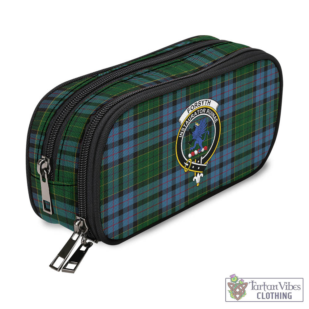 Forsyth Tartan Pen and Pencil Case with Family Crest - Tartan Vibes Clothing