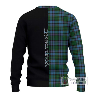 Forsyth Tartan Ugly Sweater with Family Crest and Half Of Me Style - Tartan Vibes Clothing
