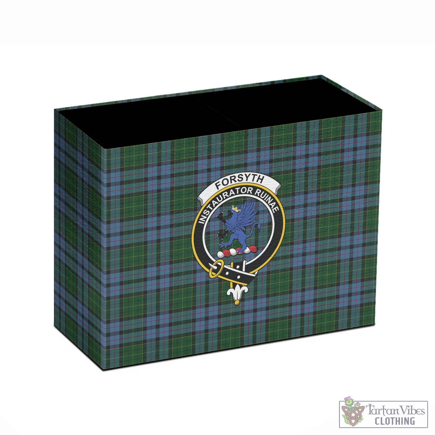Forsyth Tartan Pen Holder with Family Crest - Tartan Vibes Clothing