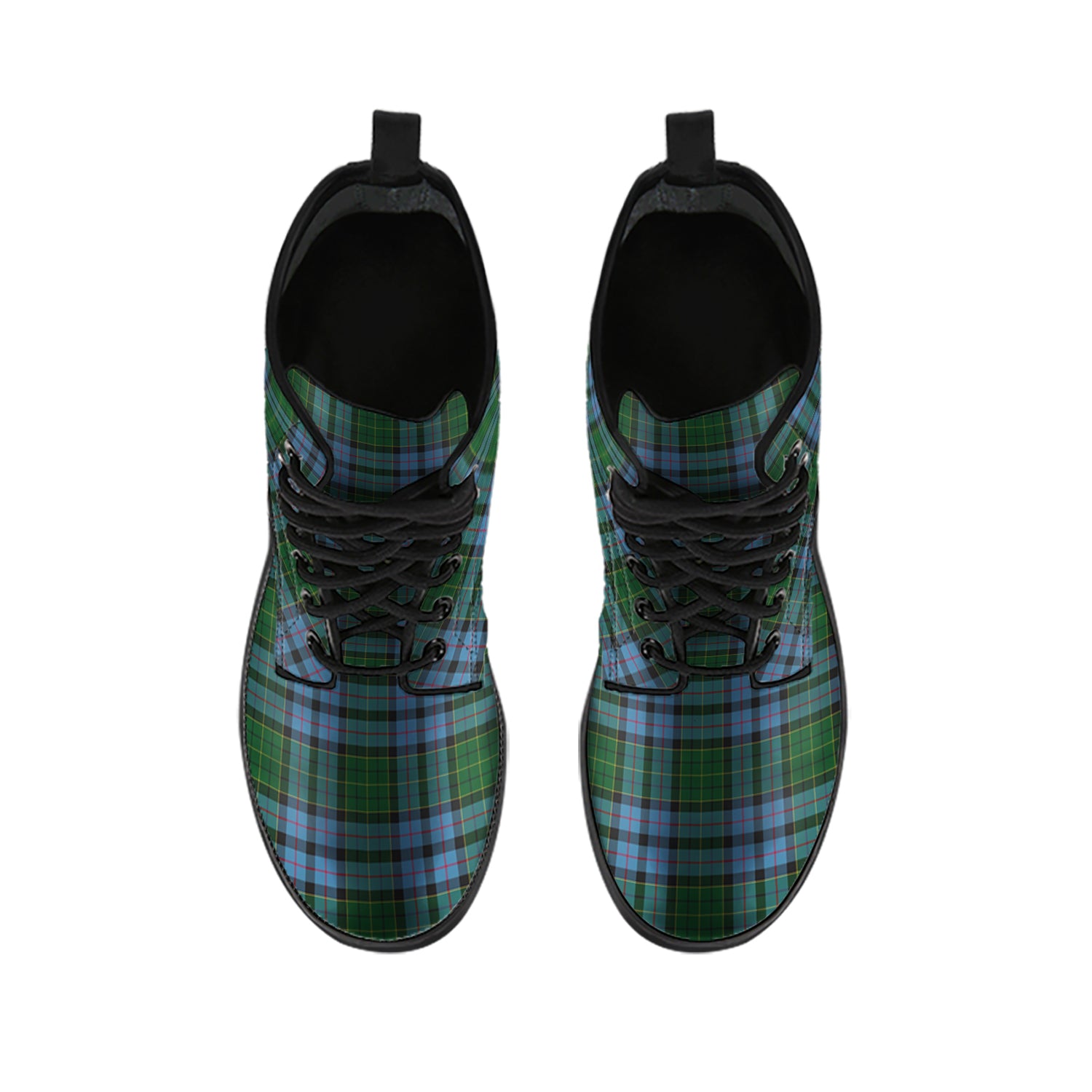 Forsyth Tartan Leather Boots - Tartan Vibes Clothing