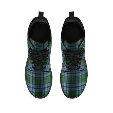 Forsyth Tartan Leather Boots - Tartan Vibes Clothing