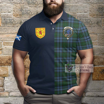 Forsyth Tartan Polo Shirt Alba with Scottish Lion Royal Arm Half Style - Tartan Vibes Clothing