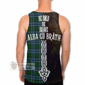 Forsyth Tartan Family Crest Men's Tank Top Alba Gu Brath Be Brave Lion Ancient Style