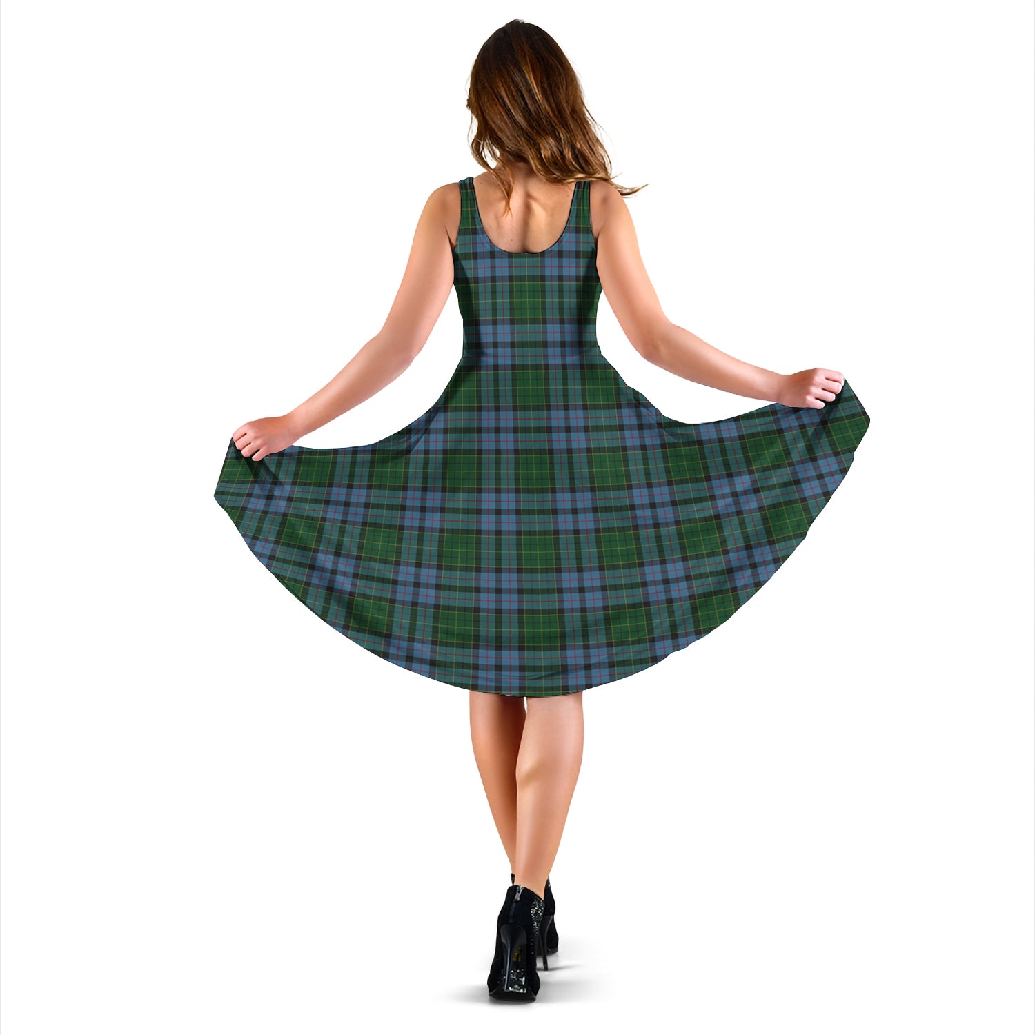 Forsyth Tartan Sleeveless Midi Womens Dress - Tartan Vibes Clothing
