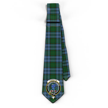 Forsyth Tartan Classic Necktie with Family Crest - Tartan Vibes Clothing