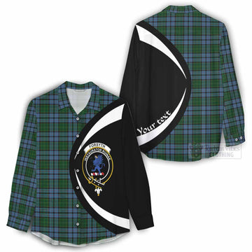 Forsyth Tartan Women's Casual Shirt with Family Crest Circle Style