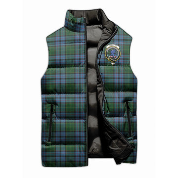 Forsyth Tartan Sleeveless Puffer Jacket with Family Crest - Tartan Vibes Clothing