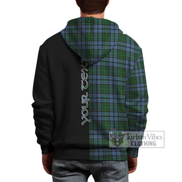 Forsyth Tartan Hoodie with Family Crest and Half Of Me Style - Tartan Vibes Clothing