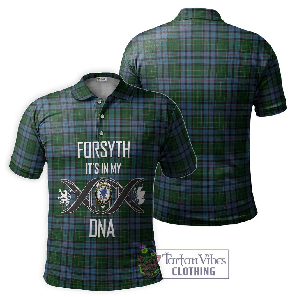 Forsyth Tartan Polo Shirt with Family Crest DNA In Me Style - Tartan Vibes Clothing
