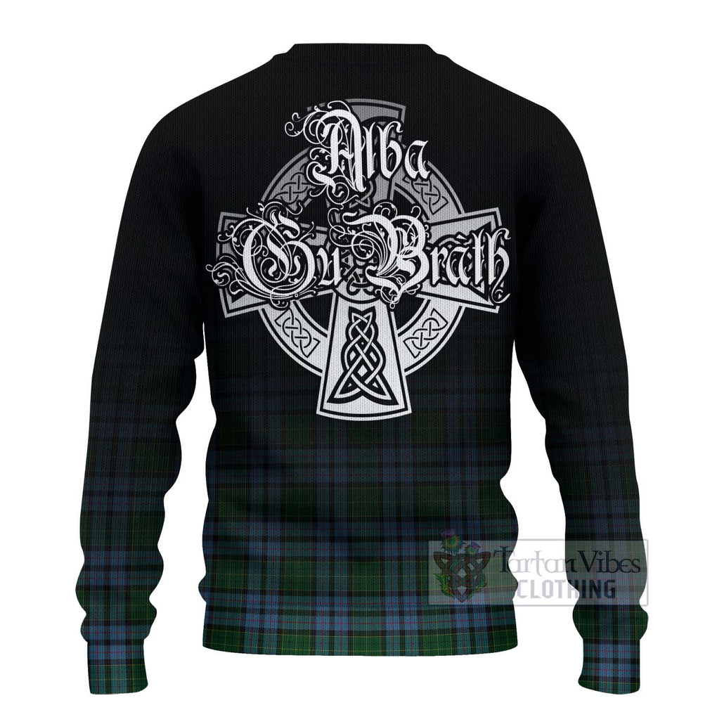 Forsyth Tartan Ugly Sweater Featuring Alba Gu Brath Family Crest Celtic Inspired - Tartan Vibes Clothing