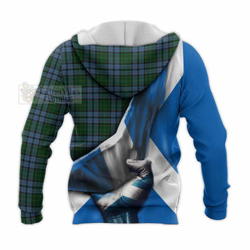 Forsyth Tartan Knitted Hoodie with Family Crest Scotland Patriotic Style - Tartan Vibes Clothing
