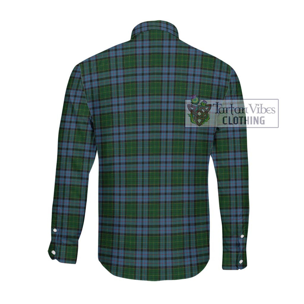 Forsyth Tartan Long Sleeve Button Shirt with Family Crest DNA In Me Style - Tartanvibesclothing Shop