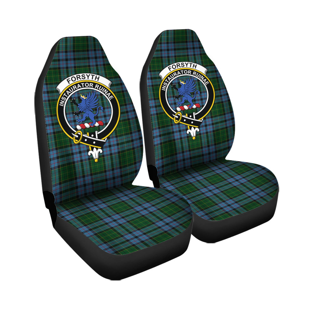 Forsyth Tartan Car Seat Cover with Family Crest - Tartan Vibes Clothing
