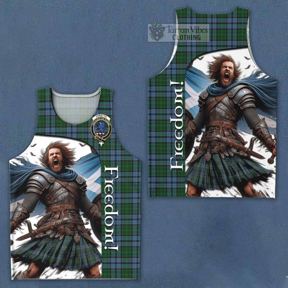 Forsyth Crest Tartan Men's Tank Top Inspired by the Freedom of Scottish Warrior - Tartan Vibes Clothing