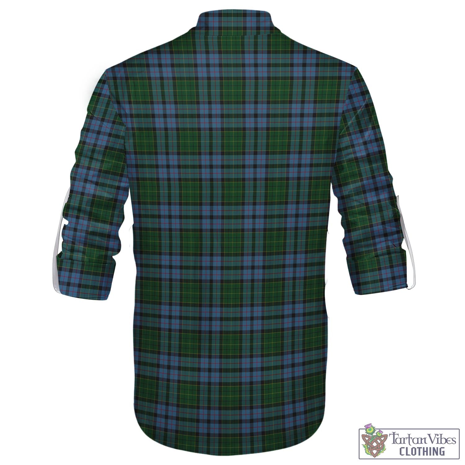 Forsyth Tartan Men's Scottish Traditional Jacobite Ghillie Kilt Shirt - Tartan Vibes Clothing