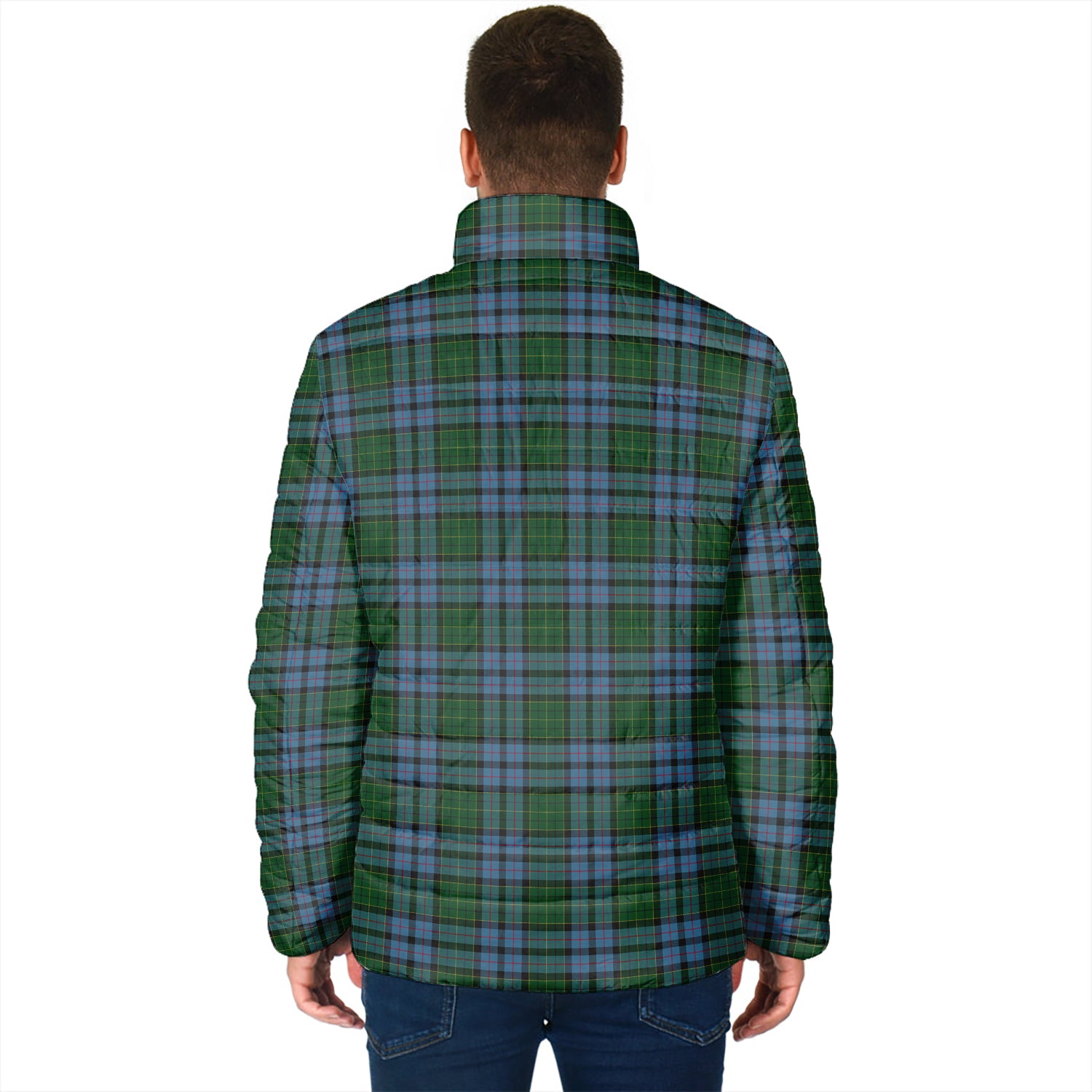 Forsyth Tartan Padded Jacket with Family Crest - Tartan Vibes Clothing