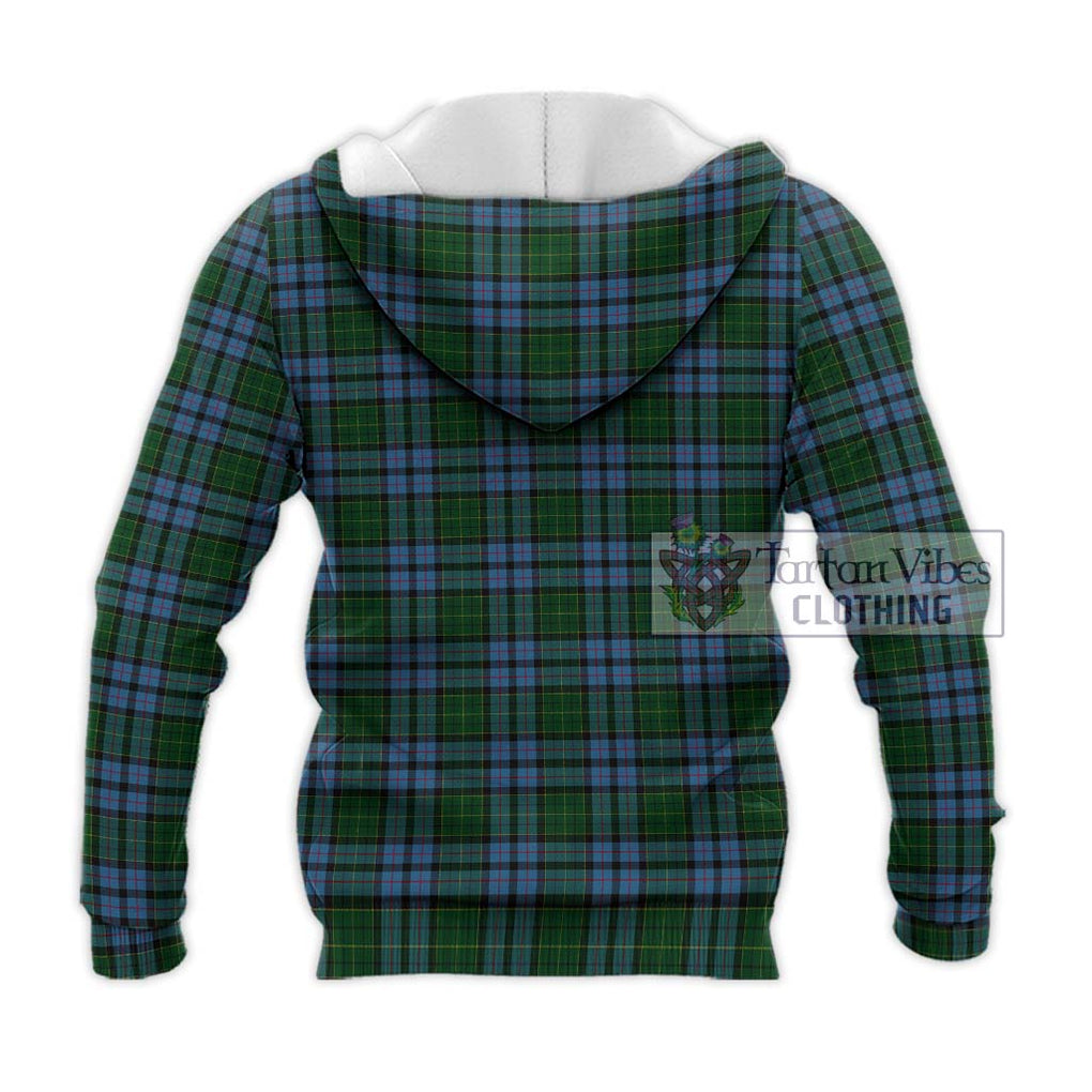 Forsyth Tartan Knitted Hoodie with Family Crest DNA In Me Style - Tartan Vibes Clothing