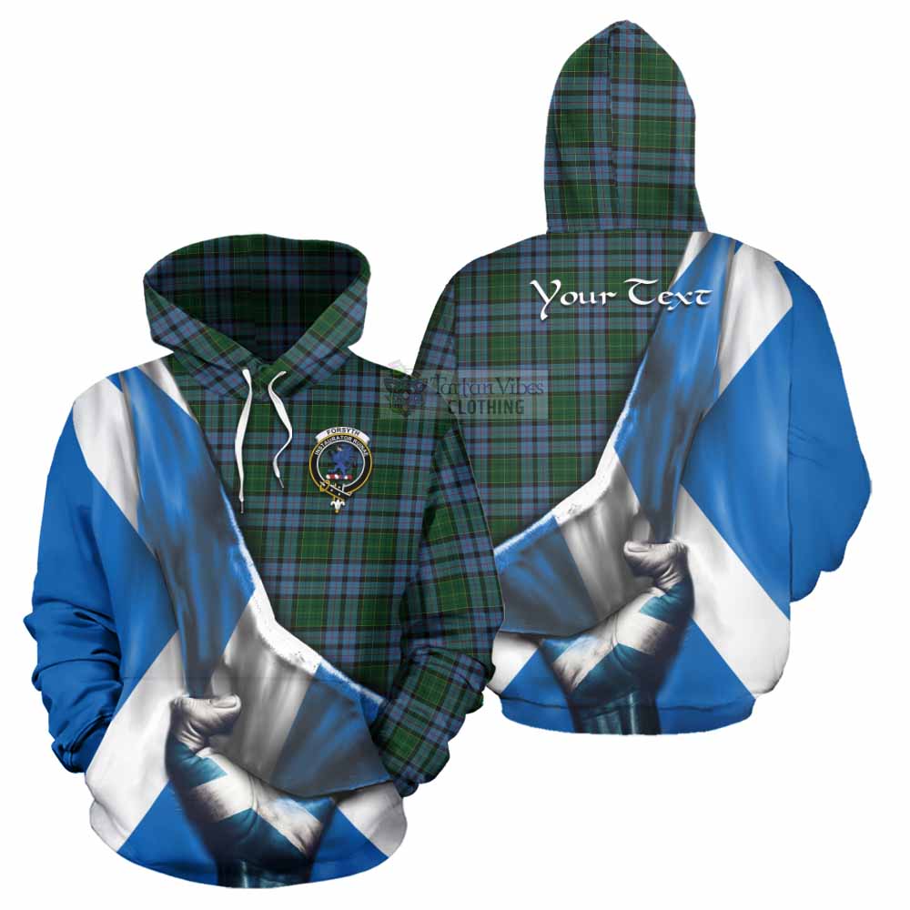 Forsyth Tartan Hoodie with Family Crest Scotland Patriotic Style - Tartan Vibes Clothing