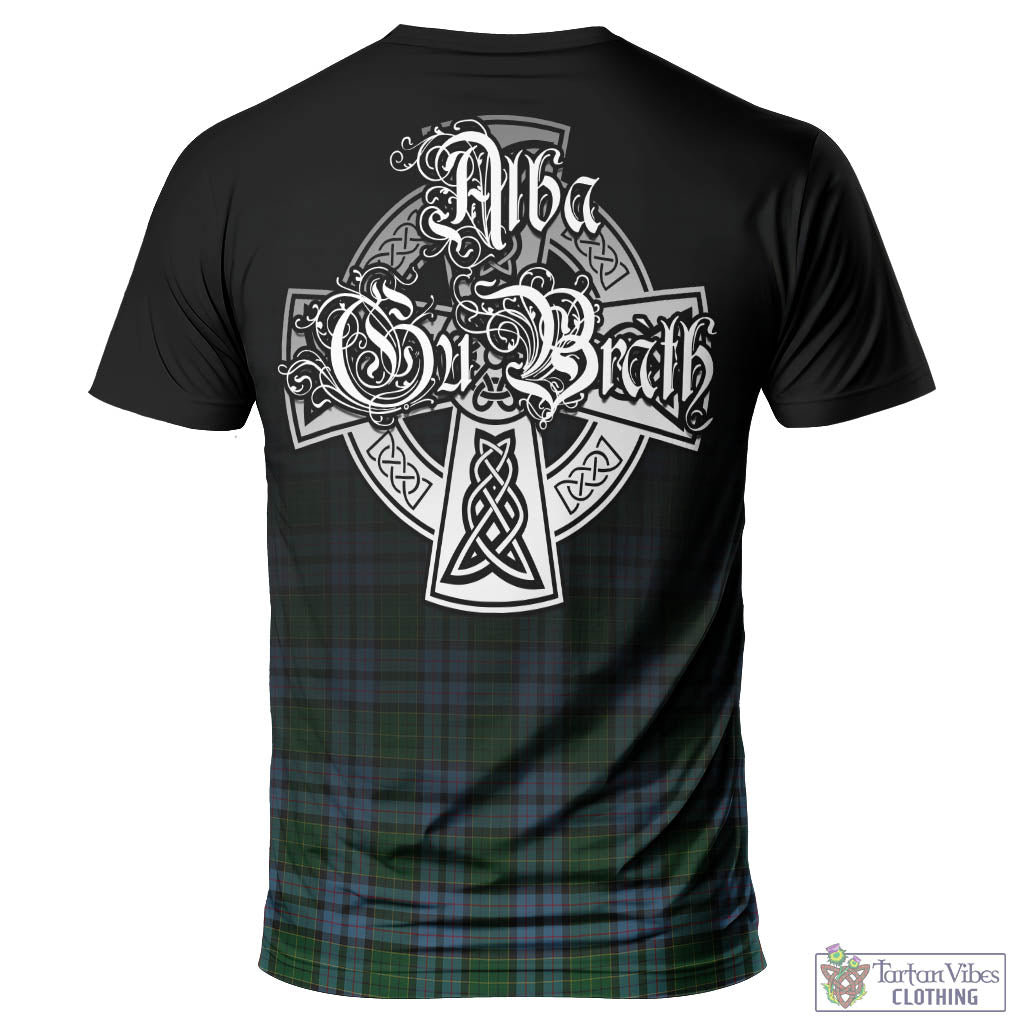 Forsyth Tartan T-Shirt Featuring Alba Gu Brath Family Crest Celtic Inspired - Tartan Vibes Clothing