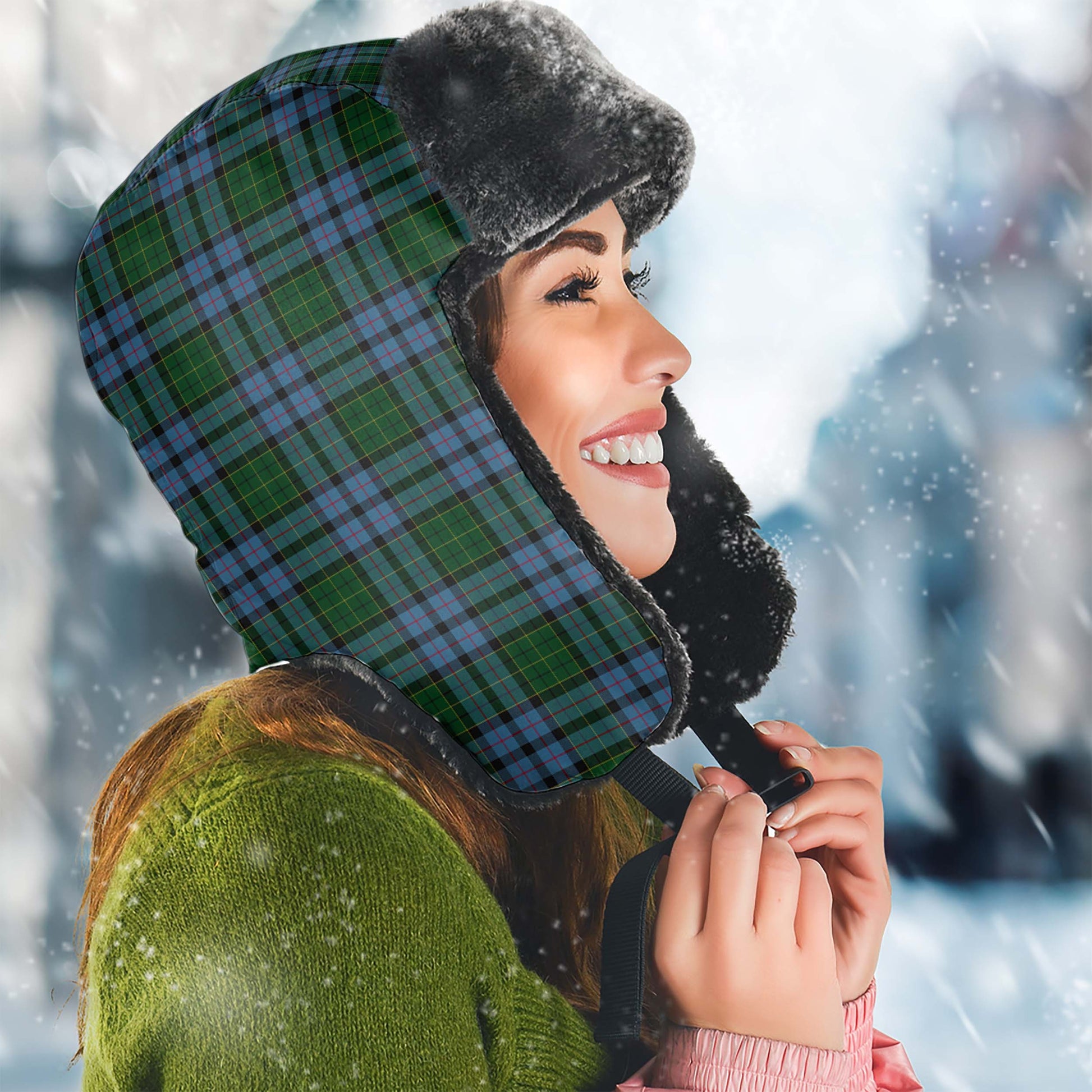 Forsyth Tartan Winter Trapper Hat - Tartan Vibes Clothing