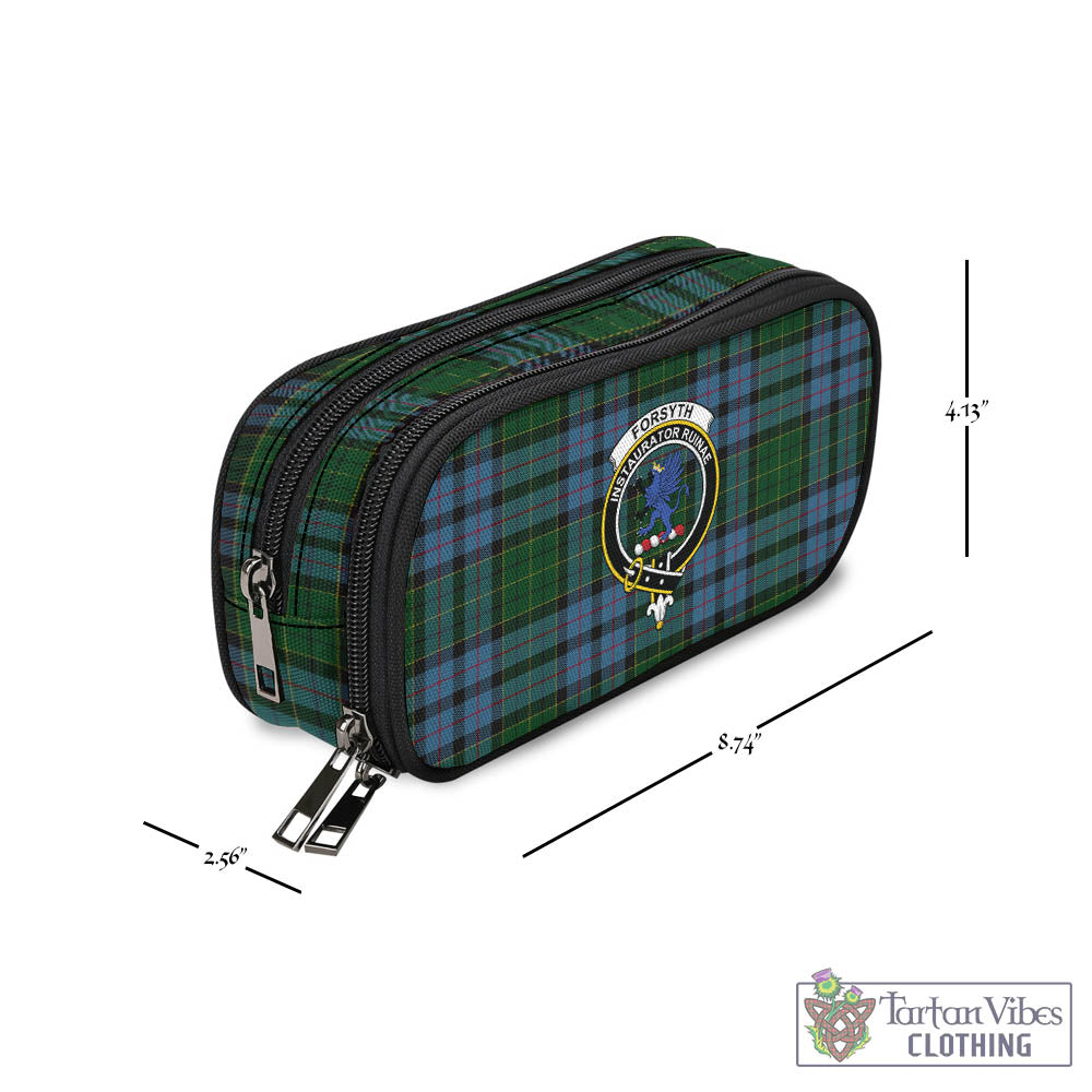Forsyth Tartan Pen and Pencil Case with Family Crest - Tartan Vibes Clothing