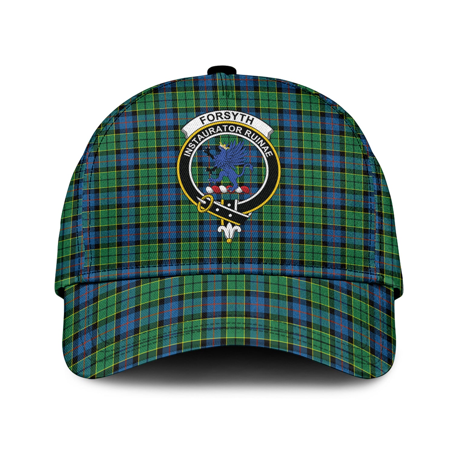 forsyth-ancient-tartan-classic-cap-with-family-crest