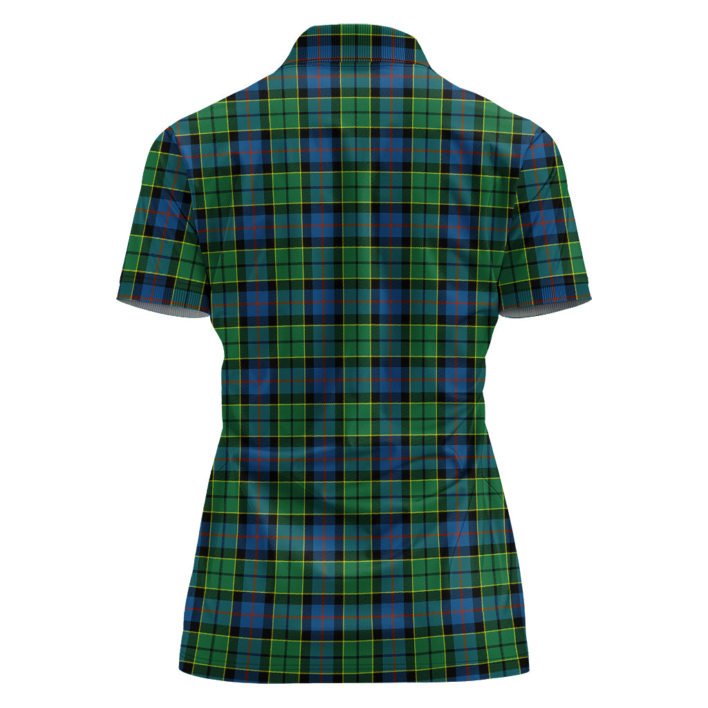 forsyth-ancient-tartan-polo-shirt-with-family-crest-for-women