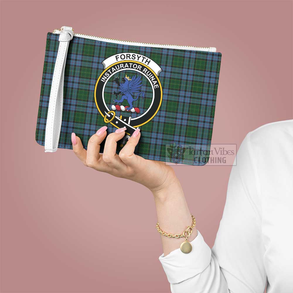 Tartan Vibes Clothing Forsyth Family Crest Tartan Clutch Bag