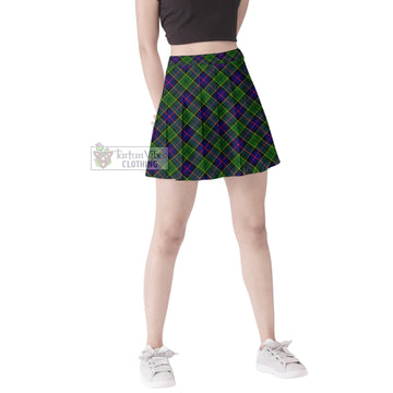 Forsyth Modern Tartan Women's Plated Mini Skirt
