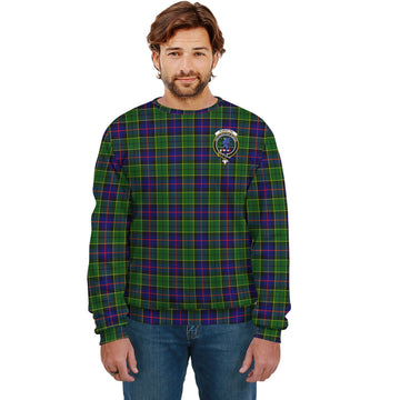 Forsyth Modern Tartan Sweatshirt with Family Crest